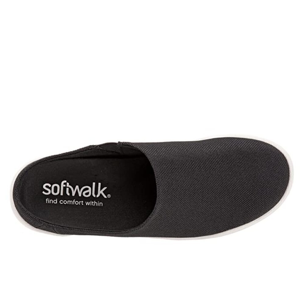 NWT - SoftWalk Auburn (Black Canvas) Women's Shoes – Size 11 Wide - Picture 2 of 6